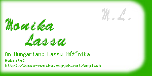 monika lassu business card